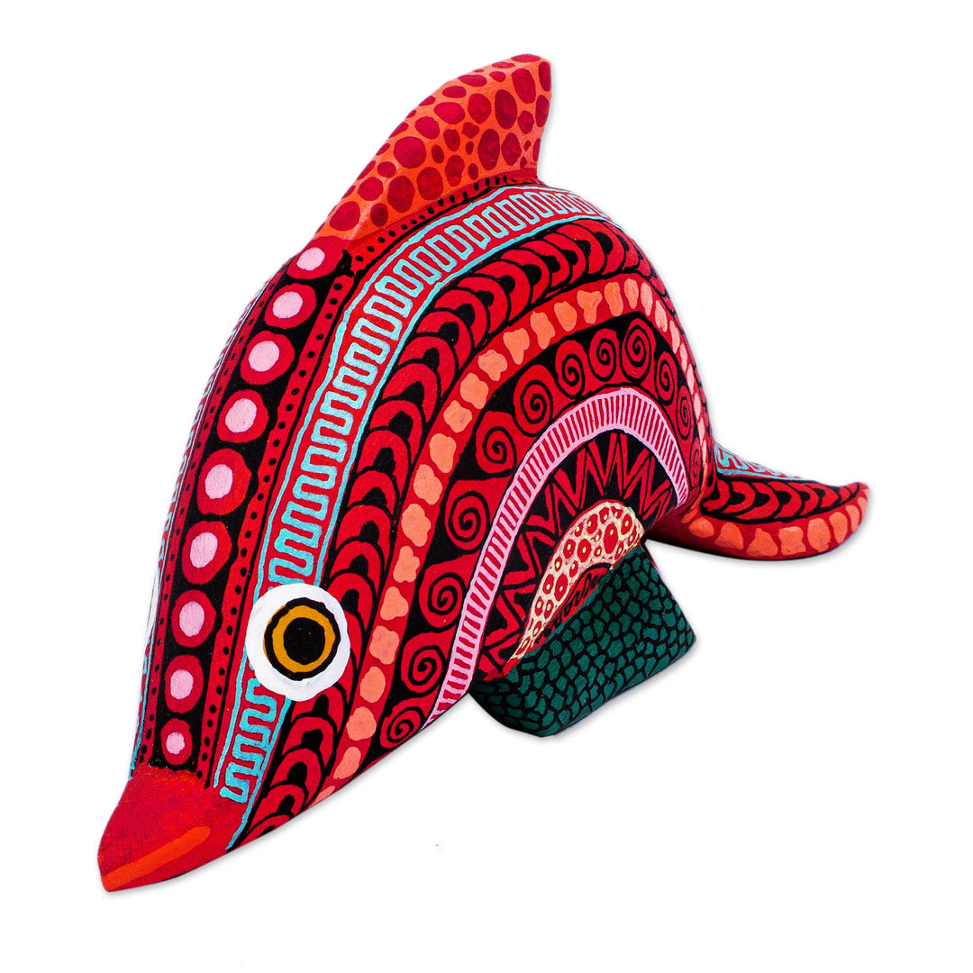 Alebrije Dolphin Figurine - Diving Dolphin