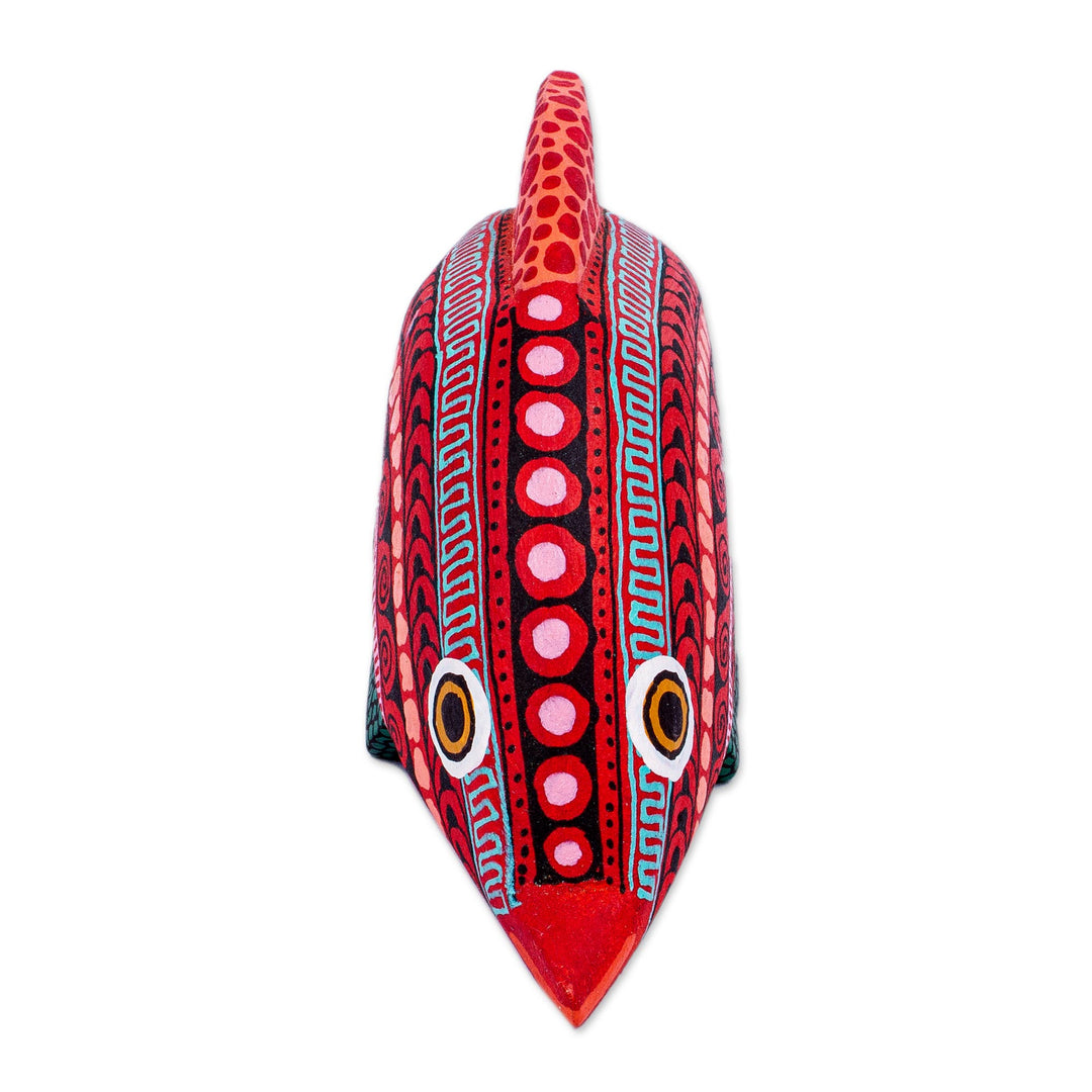 Alebrije Dolphin Figurine - Diving Dolphin