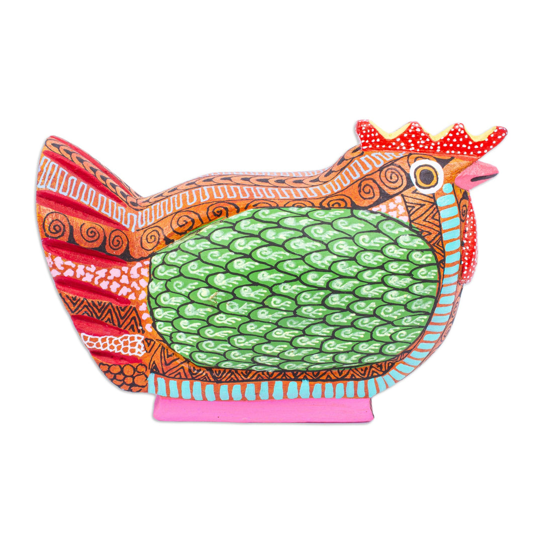 Hen Alebrije Figurine - Flirty Hen