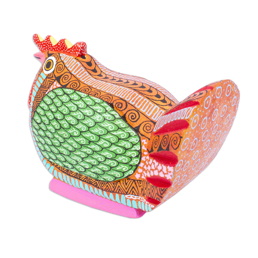 Hen Alebrije Figurine - Flirty Hen