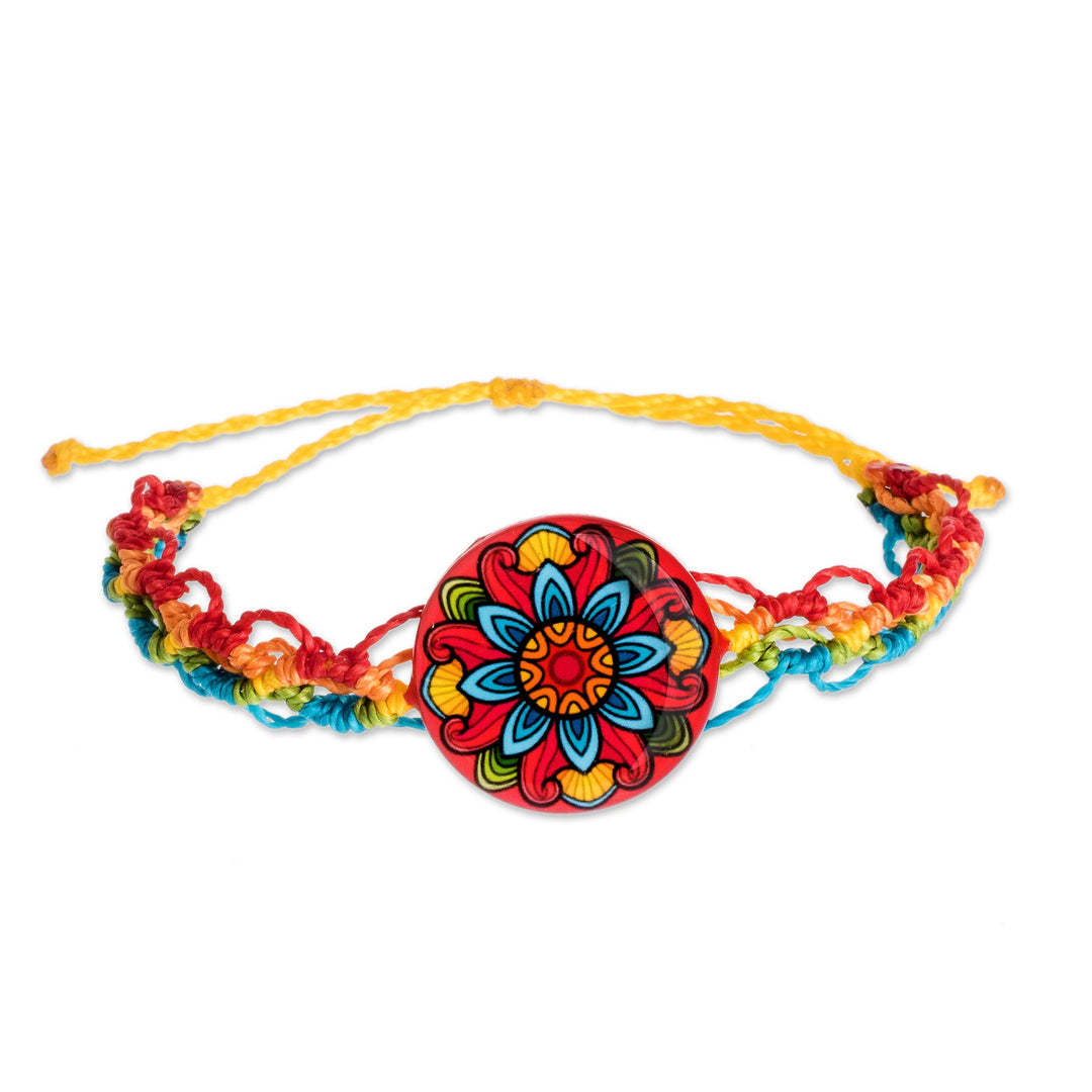 Multicolored Macrame Bracelet - Splendid Mandala
