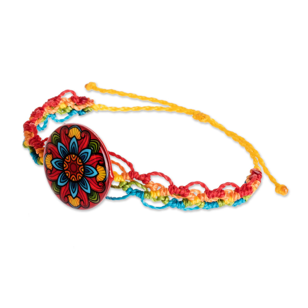 Multicolored Macrame Bracelet - Splendid Mandala