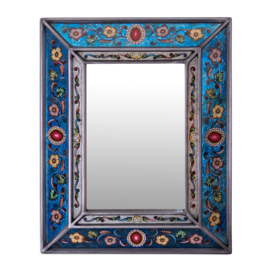 Artisan Crafted Wall Mirror - Traditional Medallion