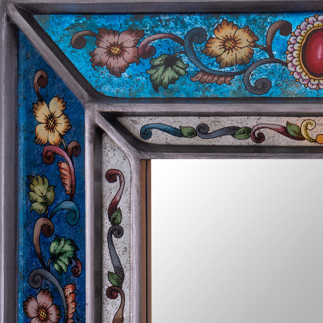 Artisan Crafted Wall Mirror - Traditional Medallion