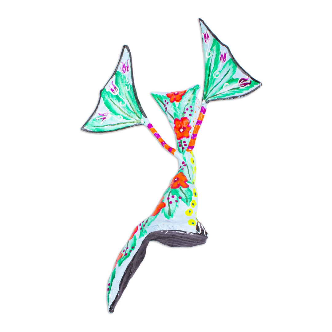 Handmade Papier Mache Cat Alebrije - Fanciful Cat