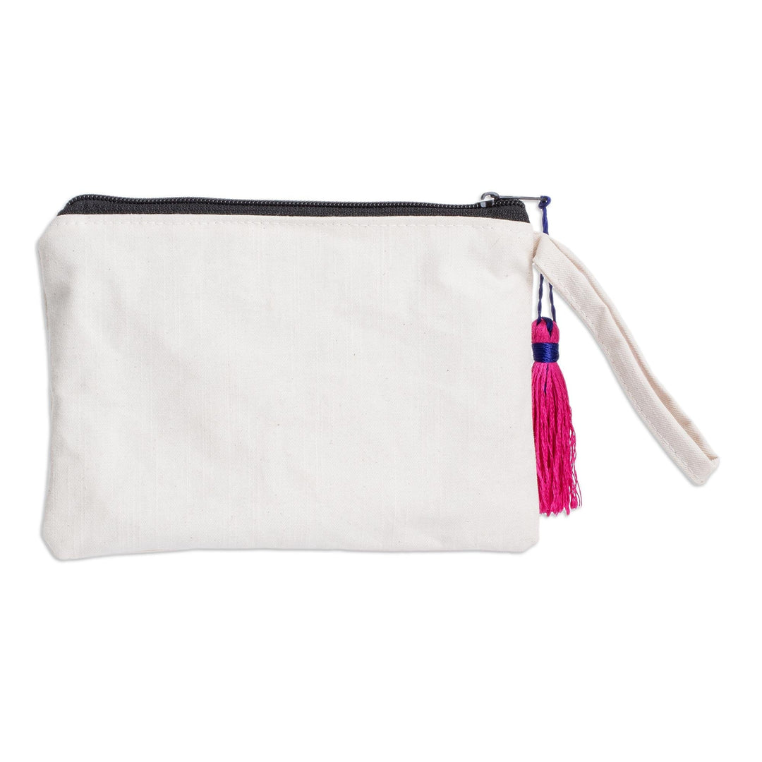 Block Print Cosmetic Bag - Monarch