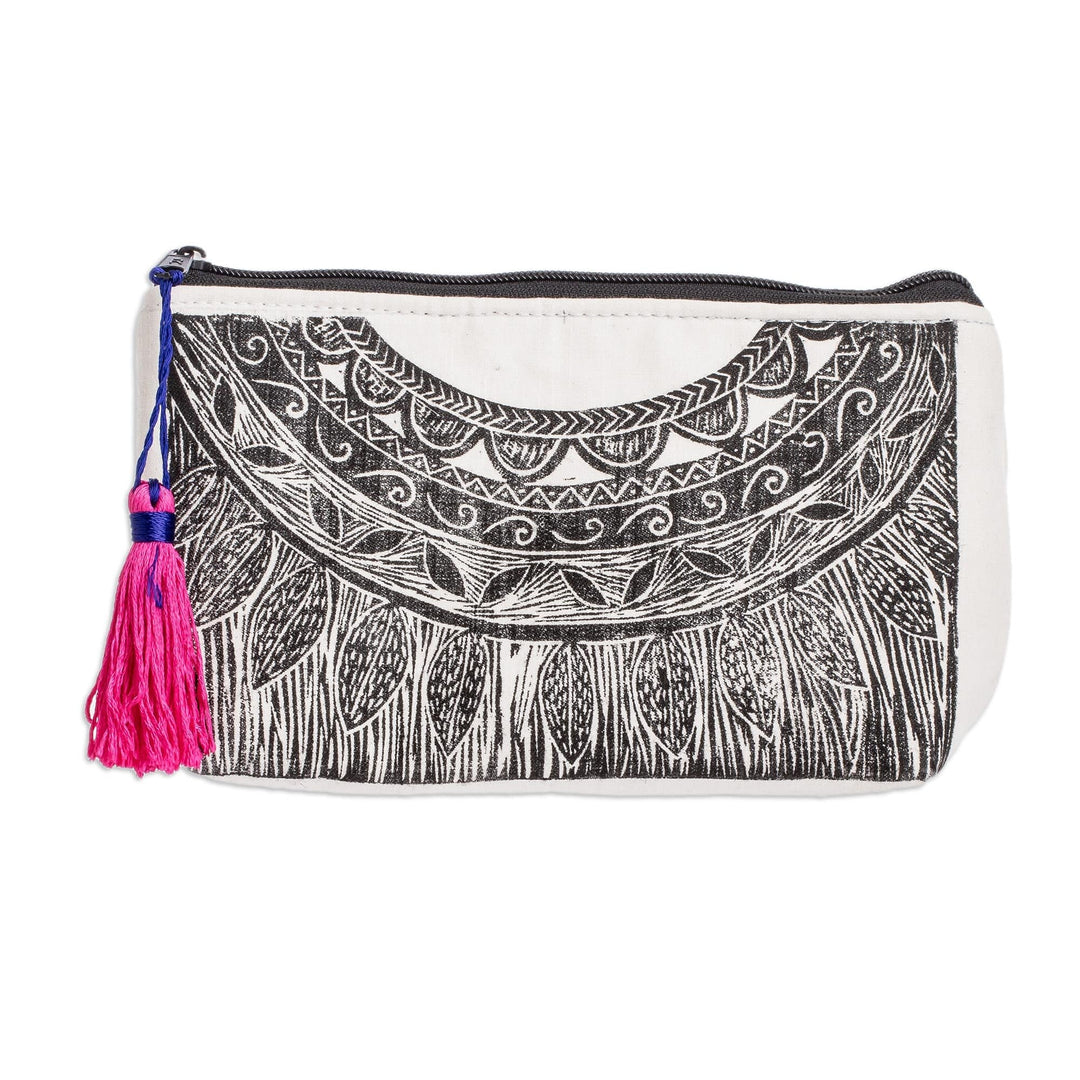 Relief Print Cosmetic Bag - Patzun
