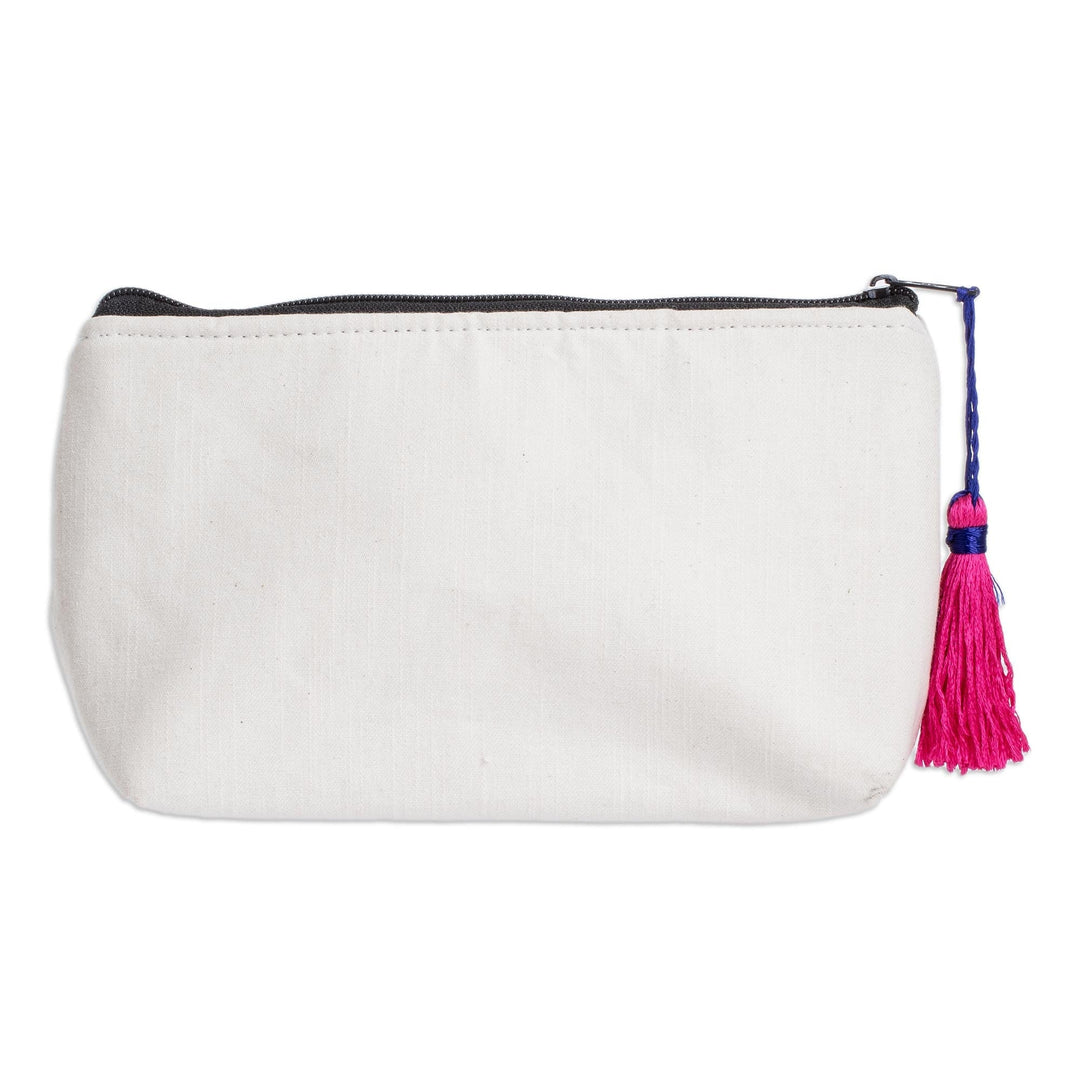 Relief Print Cosmetic Bag - Patzun