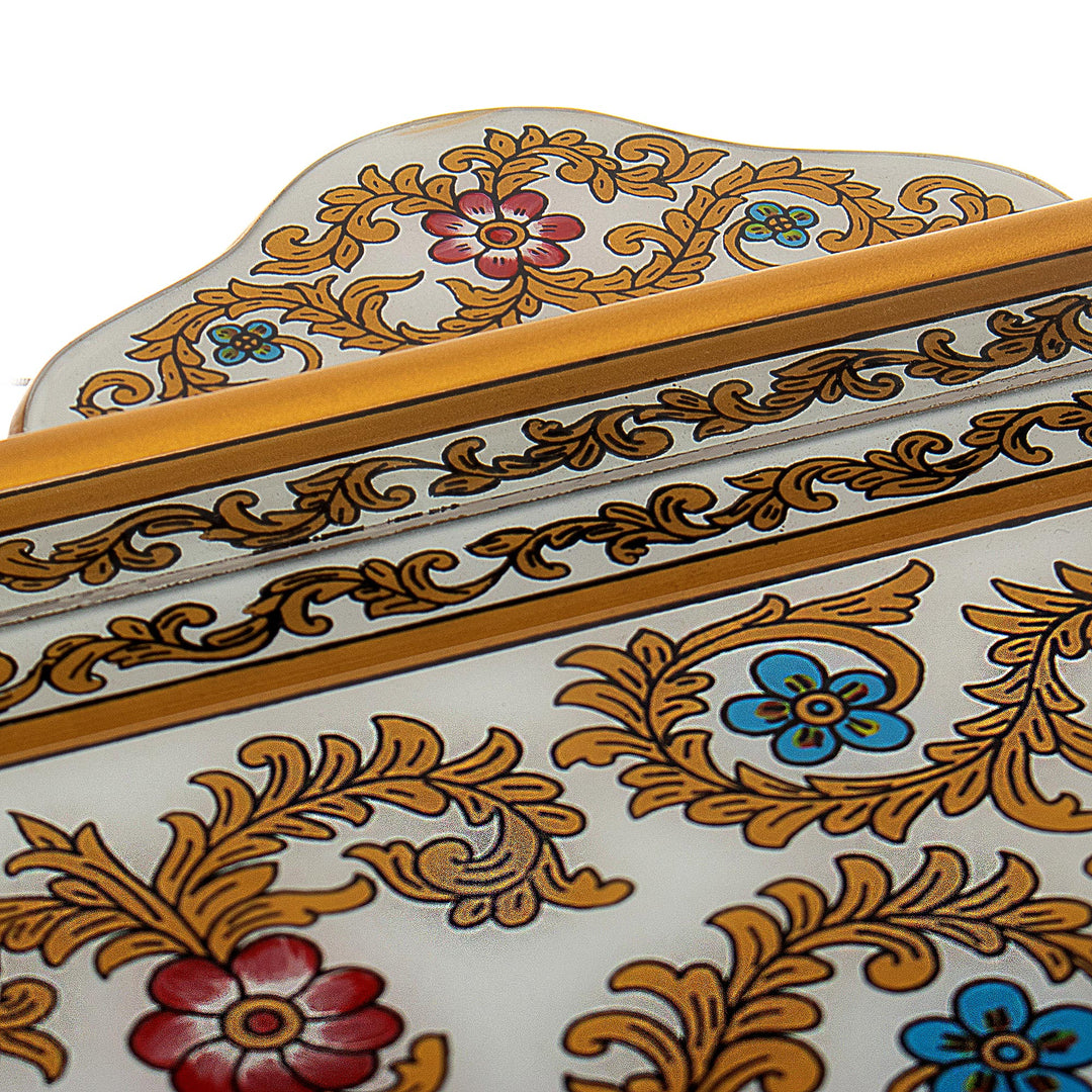 Hand Painted Serving Tray - Colonial Lotus