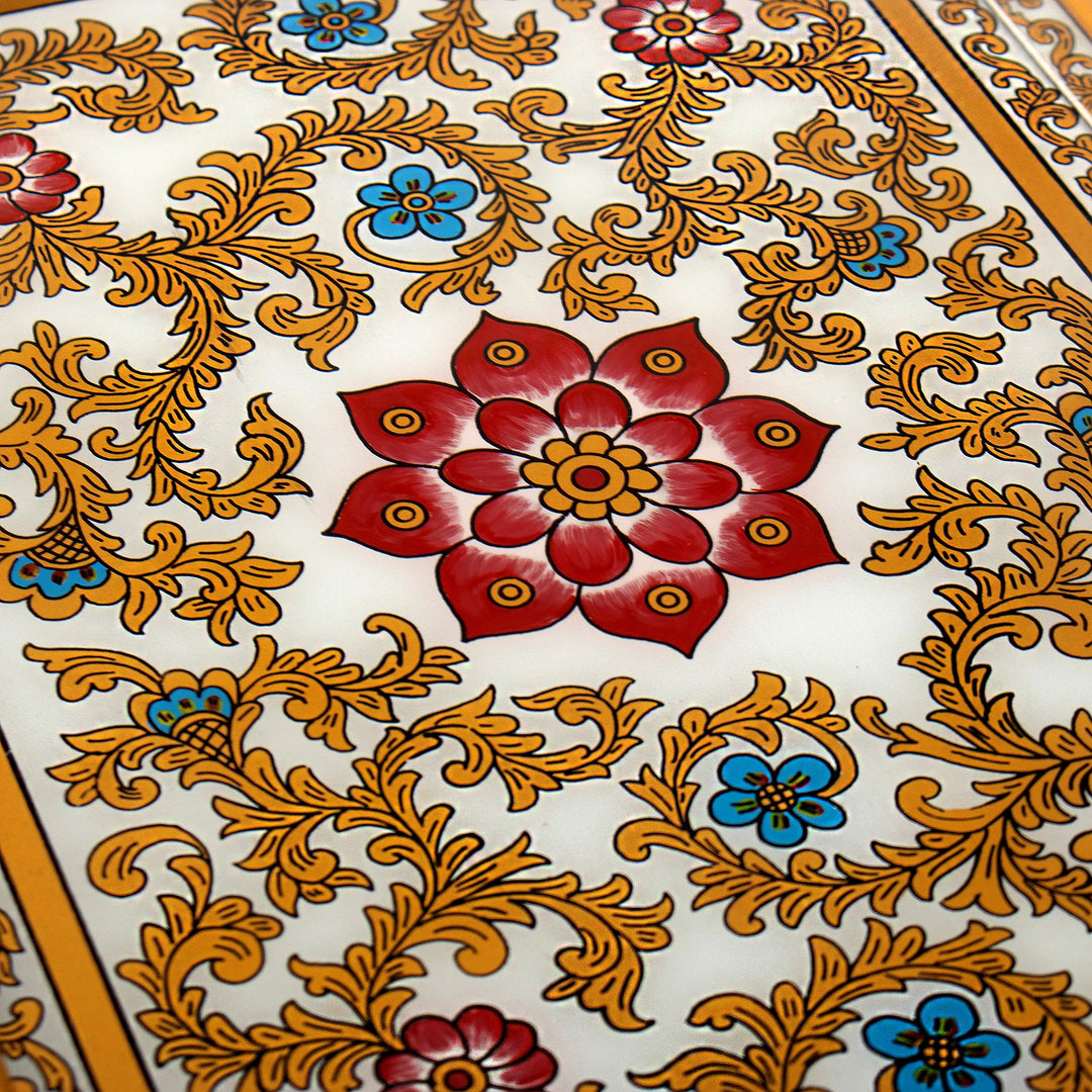 Hand Painted Serving Tray - Colonial Lotus