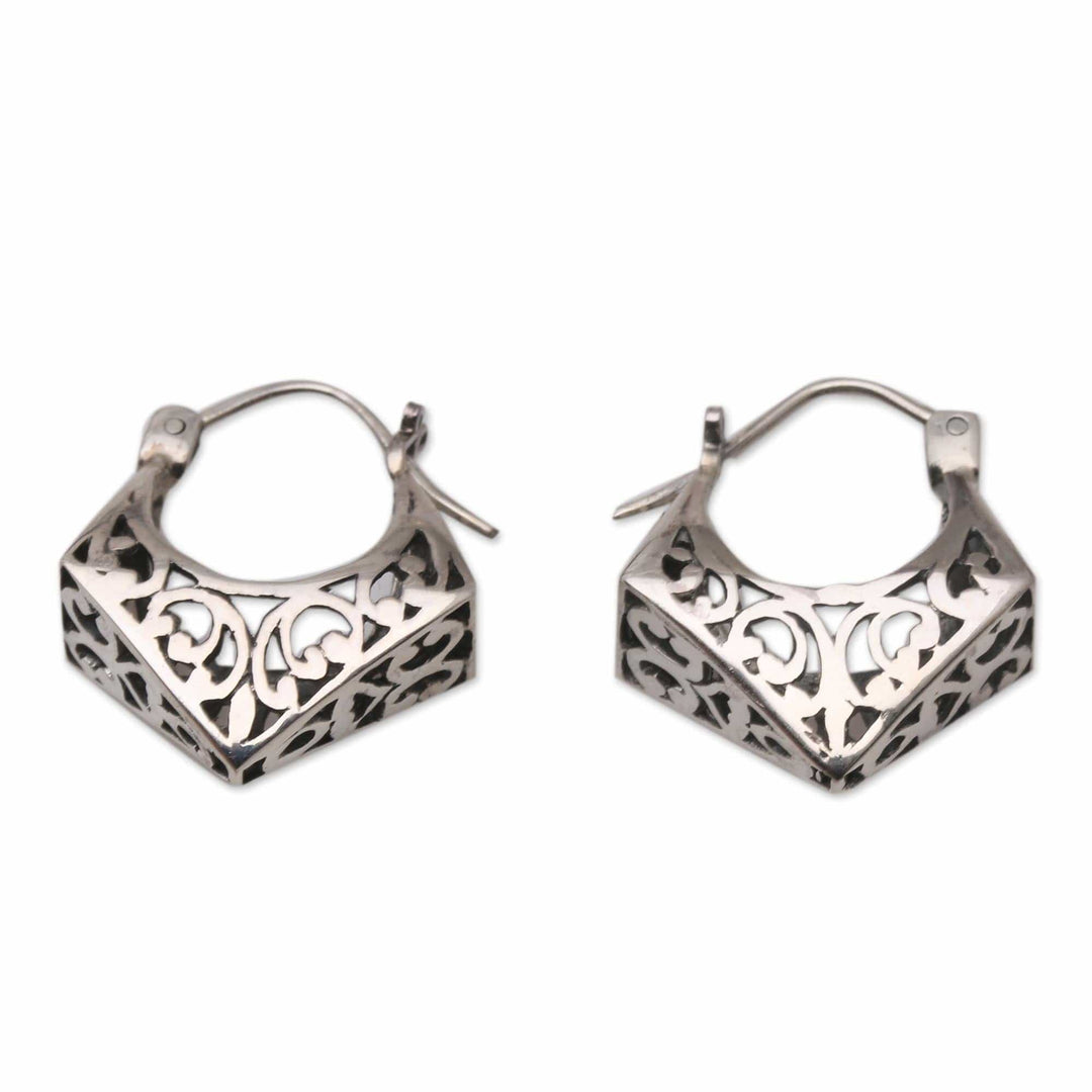 Hand Crafted Sterling Silver Hoop Earrings - Arrival