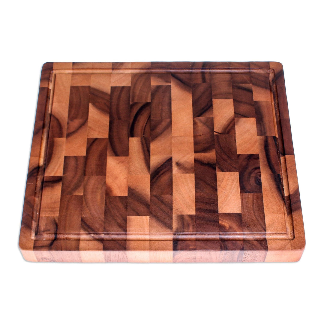 Hand Carved Raintree Wood Cutting Board - Natural Selection