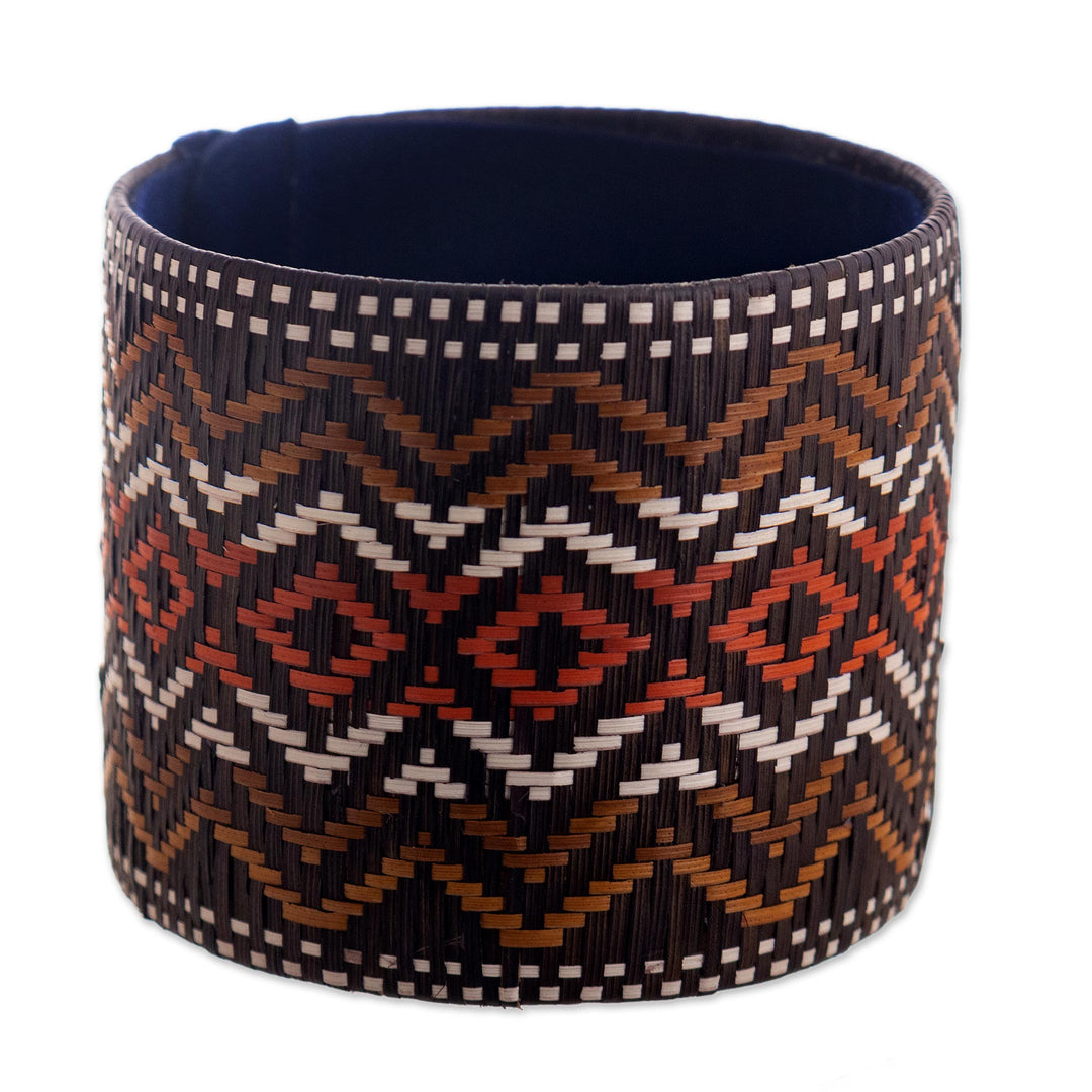 Handmade Brown Natural Fiber Bracelet - Mountain Overlook