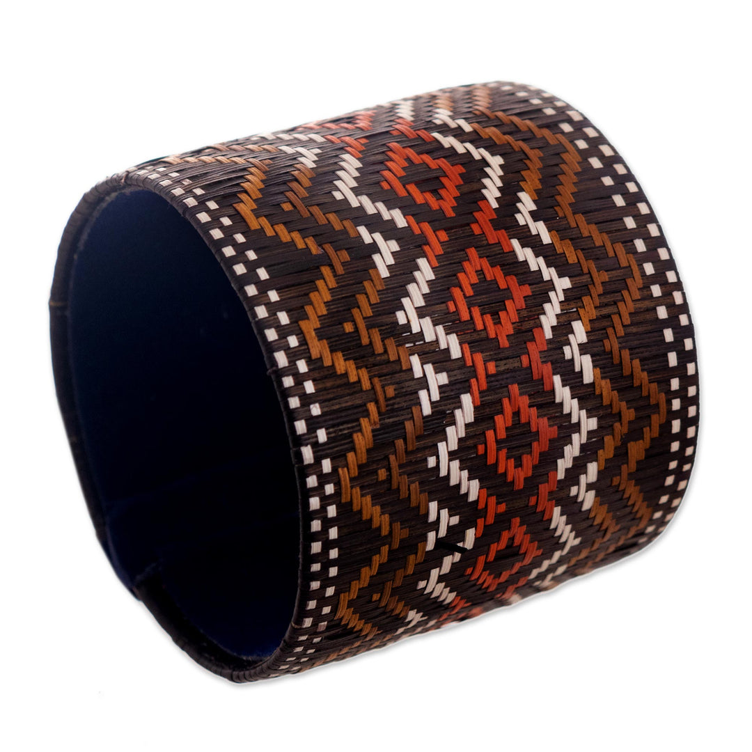 Handmade Brown Natural Fiber Bracelet - Mountain Overlook