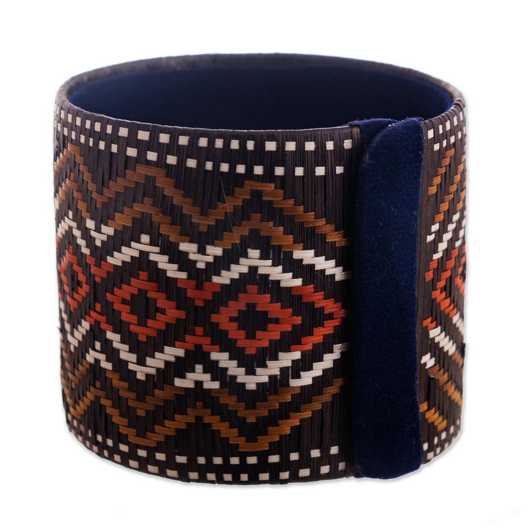 Handmade Brown Natural Fiber Bracelet - Mountain Overlook