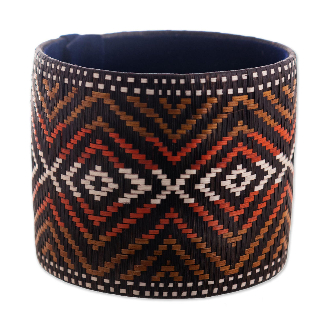 Handwoven Wide Cuff Bracelet - Powerful Source