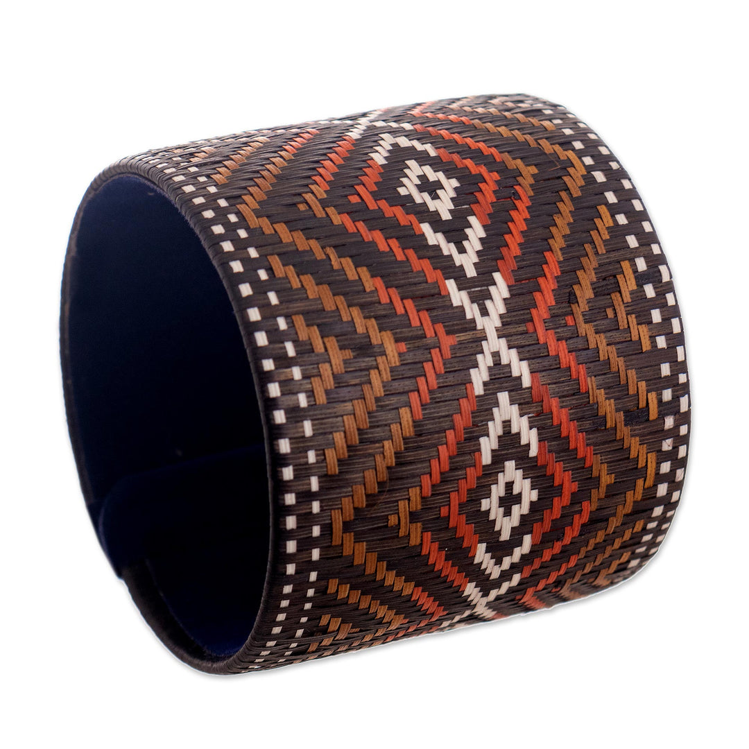 Handwoven Wide Cuff Bracelet - Powerful Source