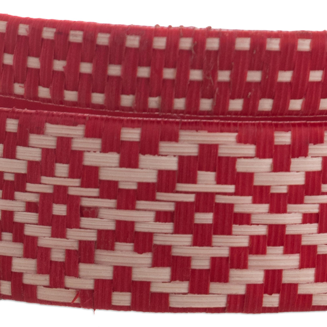 Handcrafted Natural Fiber Bracelet - Protective Flame