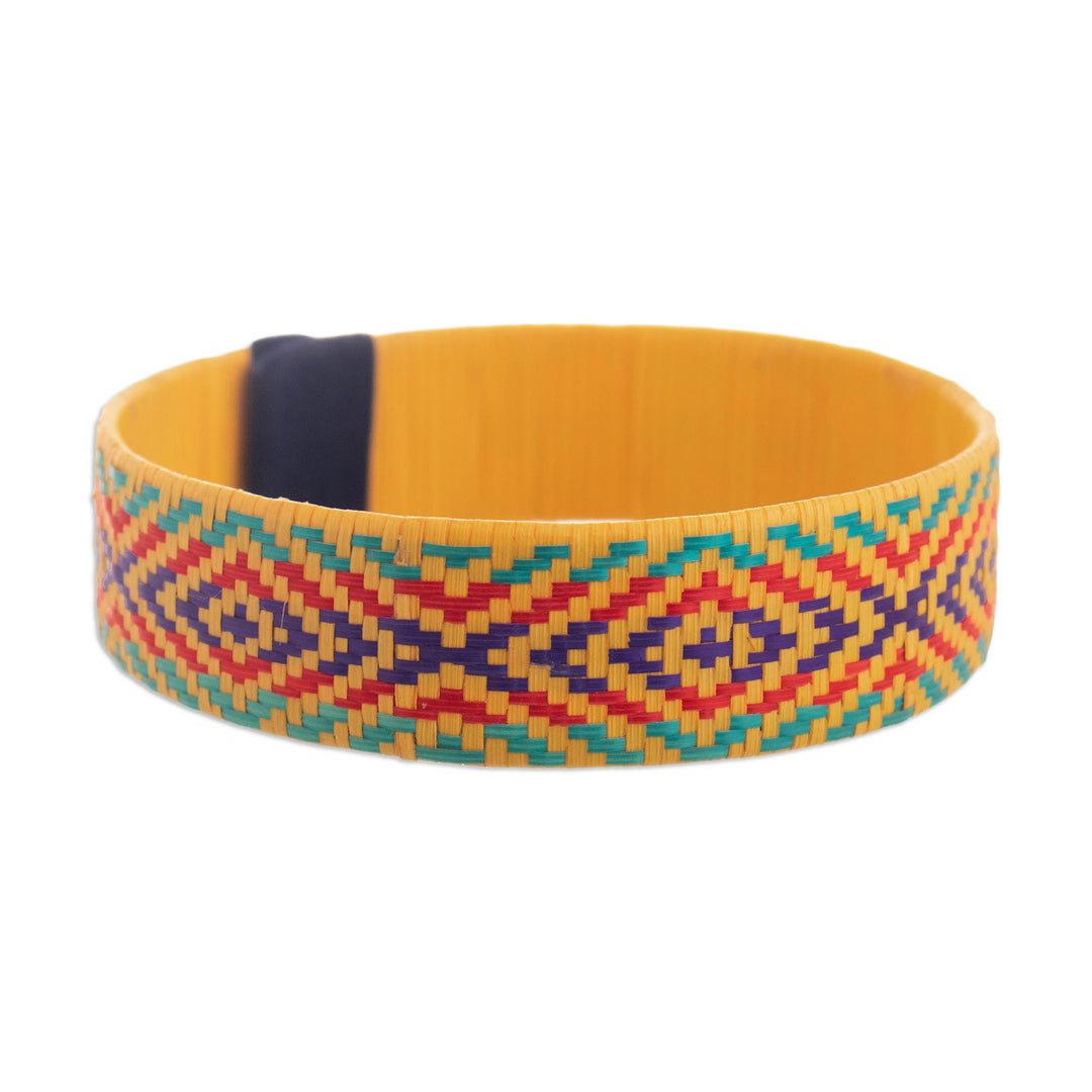 Handmade Woven Cuff Bracelet from Colombia - Valley Vibes
