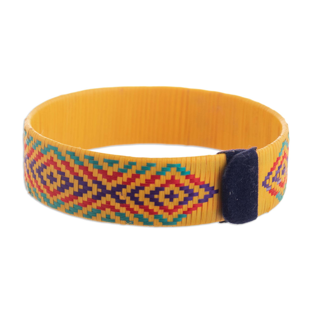 Handmade Woven Cuff Bracelet from Colombia - Valley Vibes