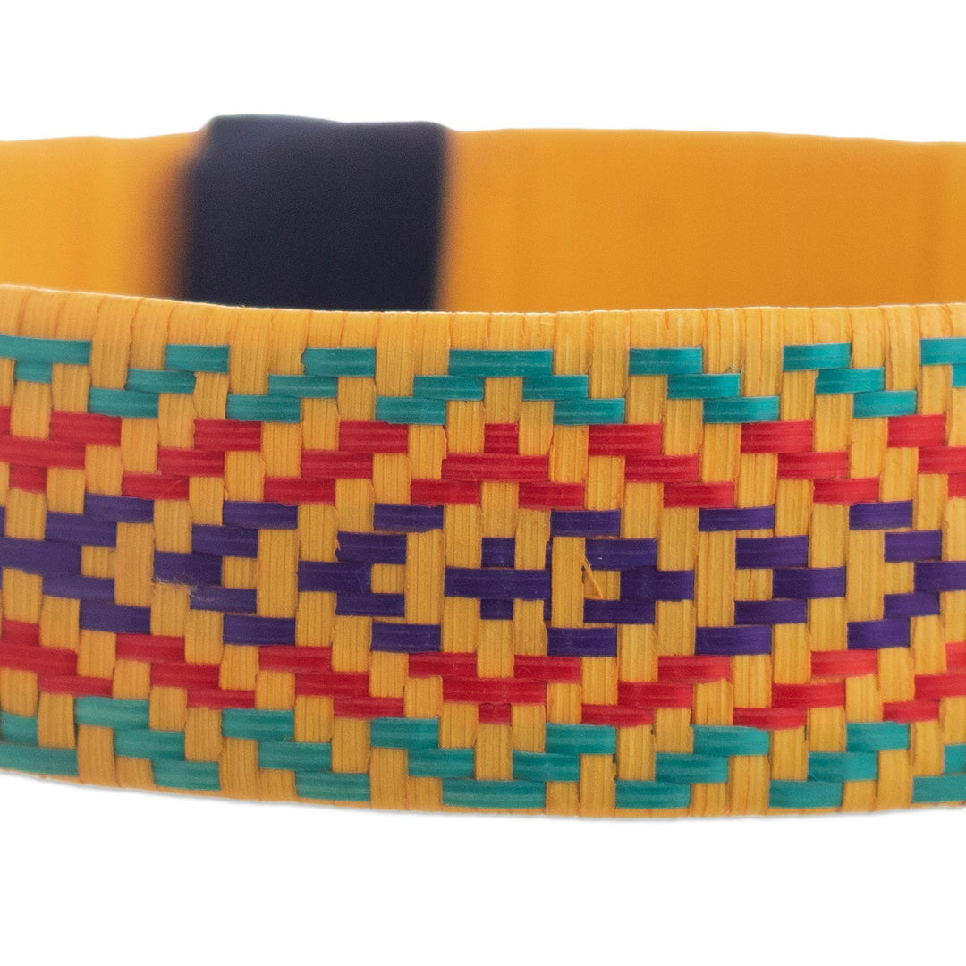 Handmade Woven Cuff Bracelet from Colombia - Valley Vibes