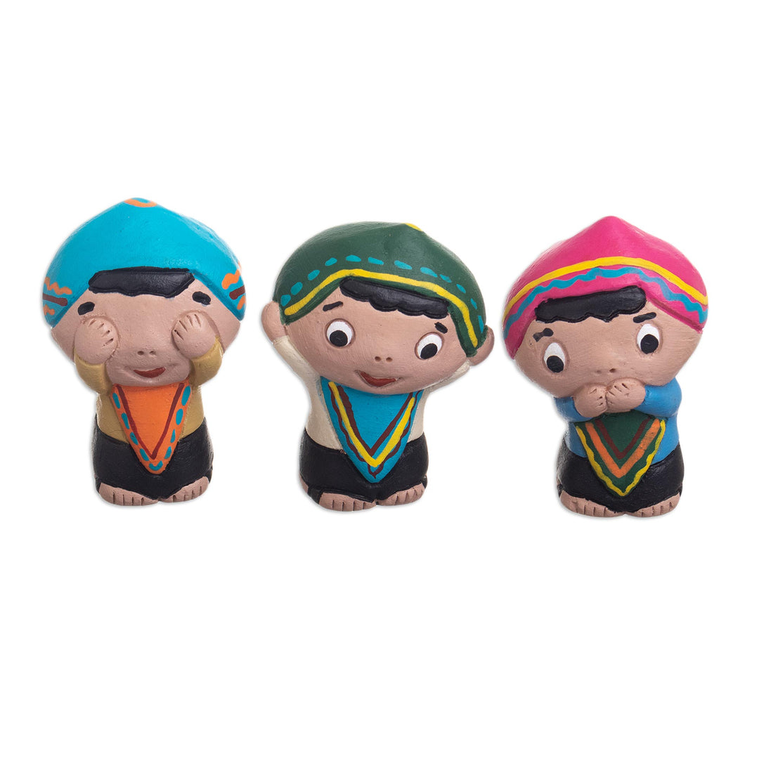 Hand Painted Figurines (Set of 3) - Curious Ones