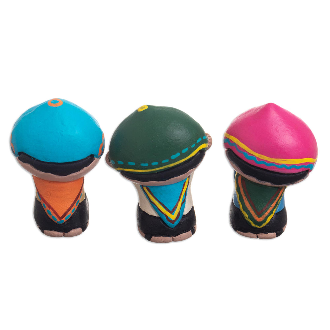 Hand Painted Figurines (Set of 3) - Curious Ones
