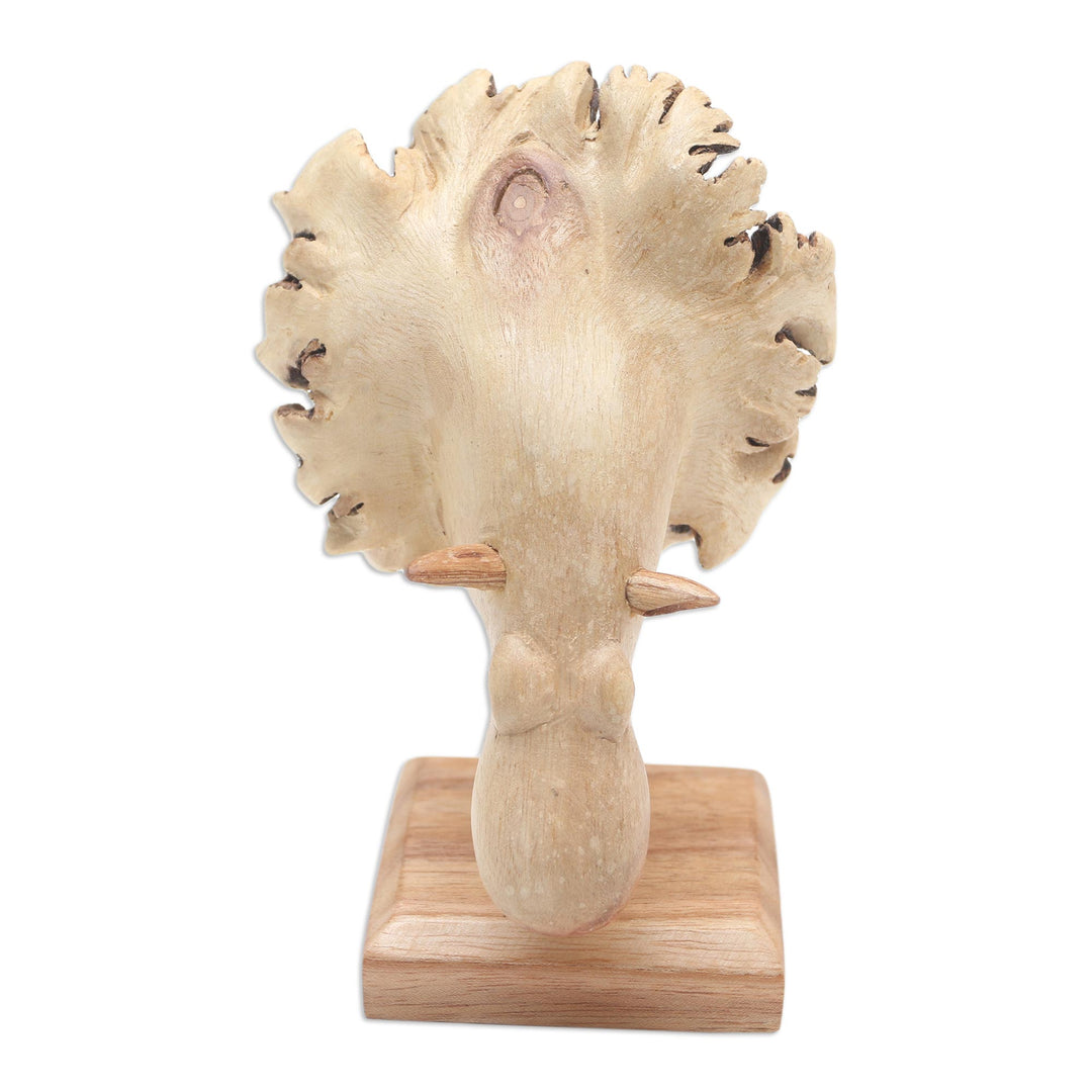 Jempinis Wood Hippo-Themed Statuette - Little Hippo