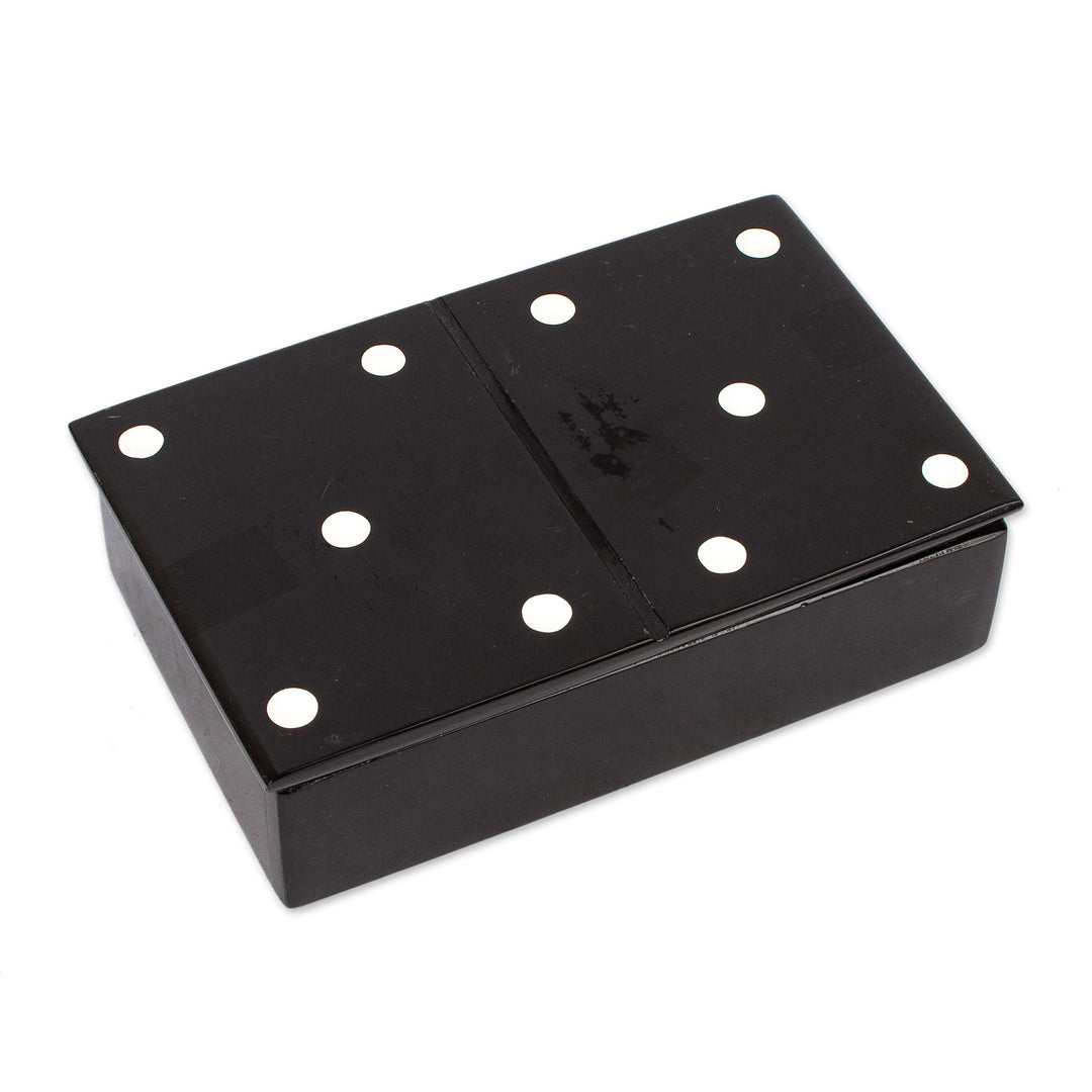 28-Piece Marble Domino Game With Storage Box Mexico - Mexican Family Night