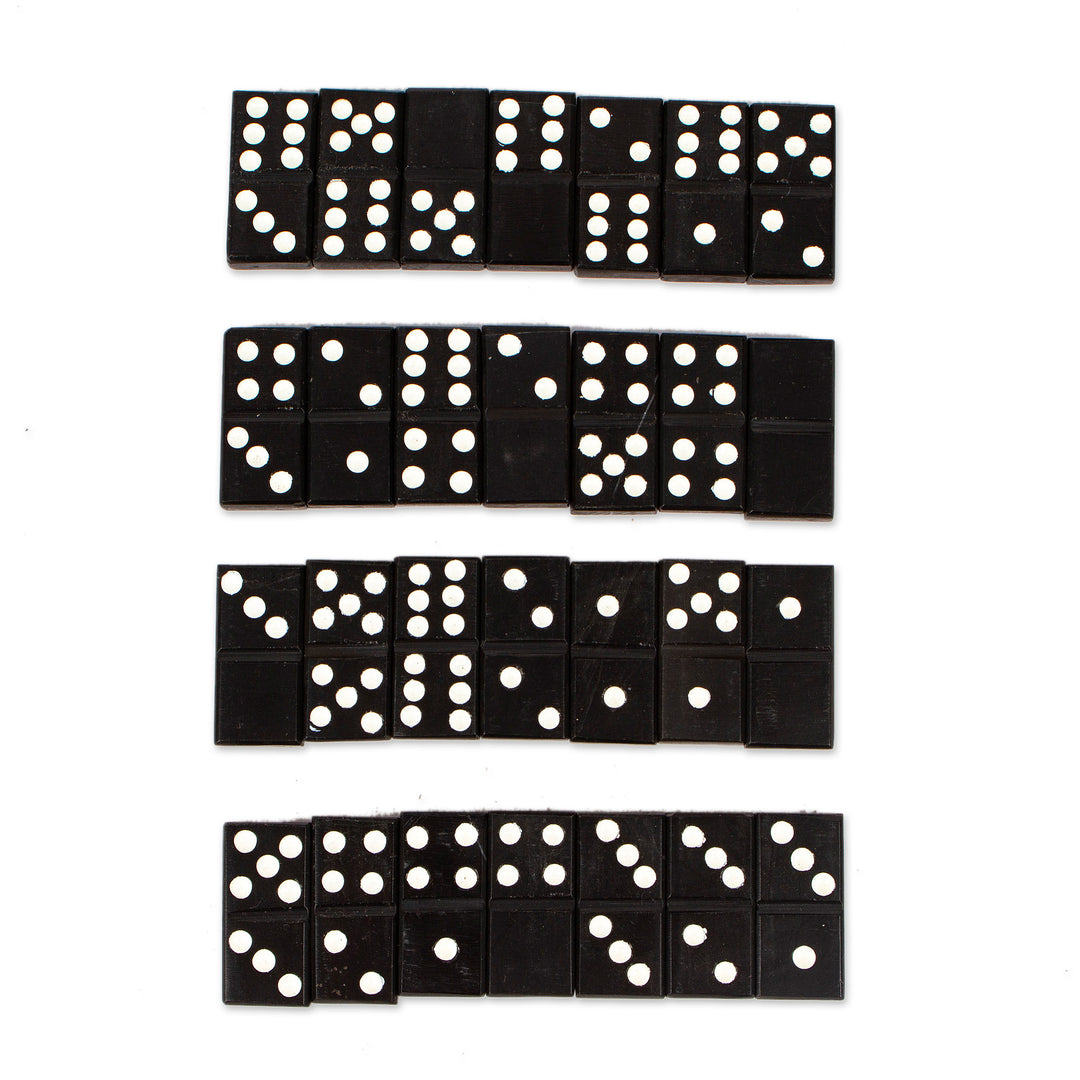 28-Piece Marble Domino Game With Storage Box Mexico - Mexican Family Night