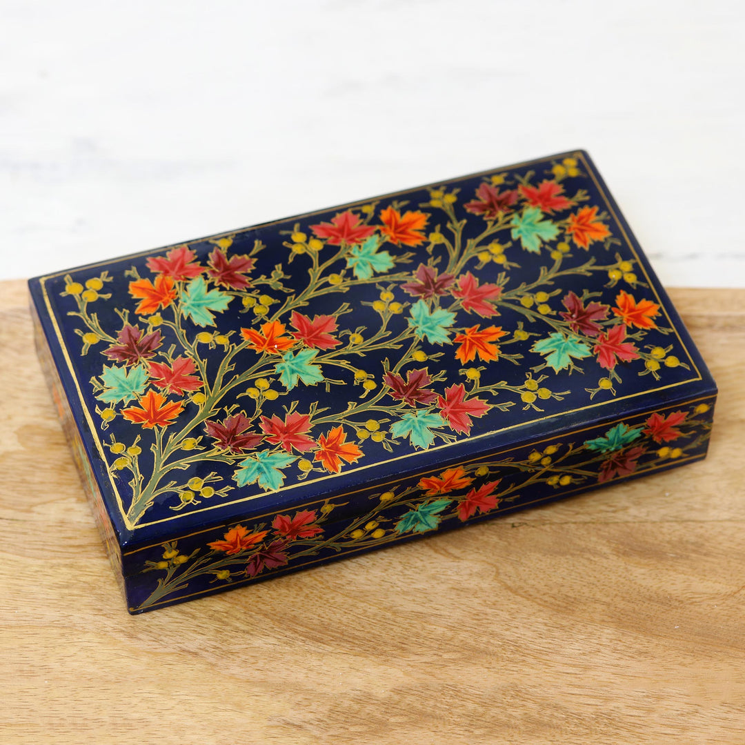 Festive Trees in Blue