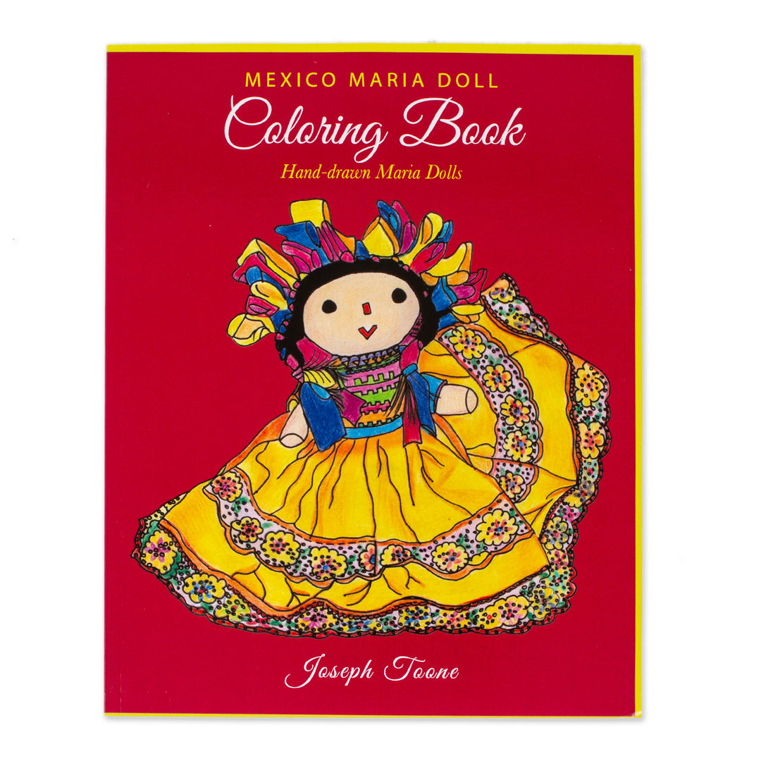 Maria Dolls Adult Coloring Book from Mexico - Mexican Maria Dolls