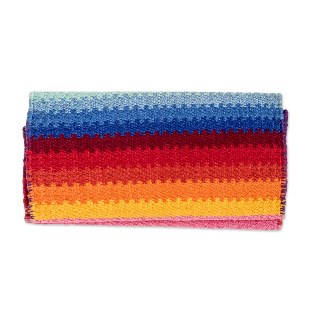 Hand Woven Cotton Billfold Wallet With Images of Children - Childhood Memories