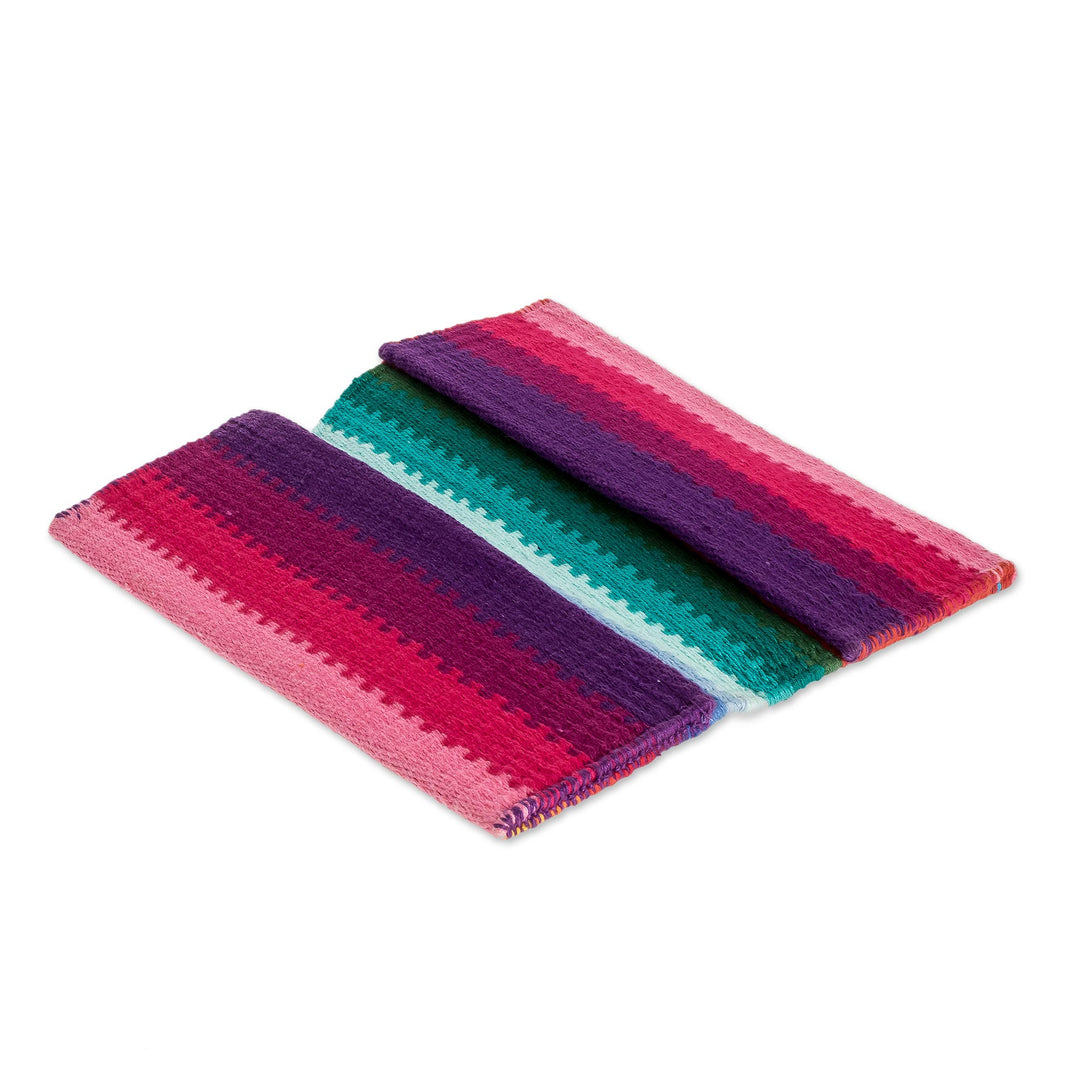 Hand Woven Cotton Billfold Wallet With Images of Children - Childhood Memories