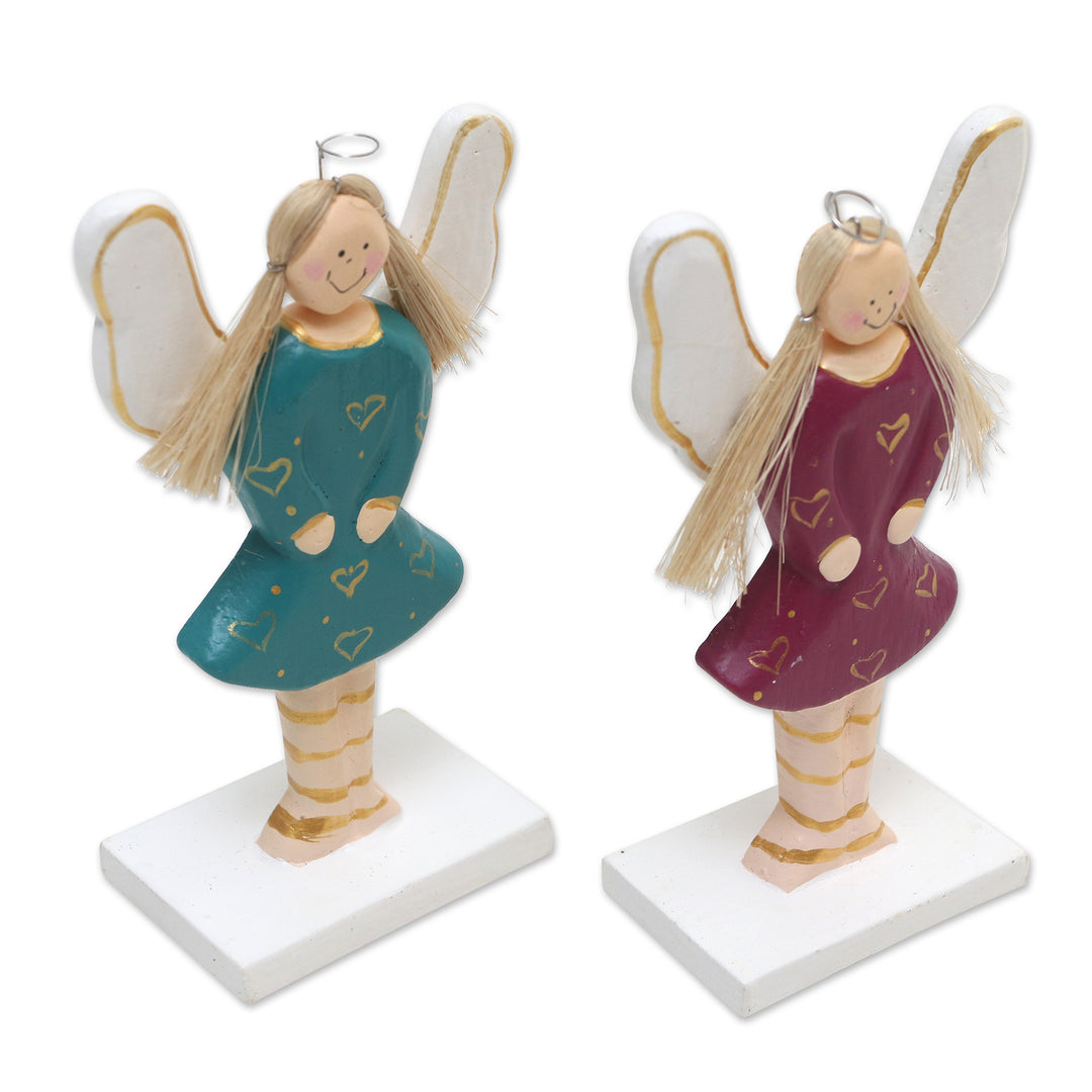 Handmade Balinese Holiday Decor (Pair) - Holiday Happiness