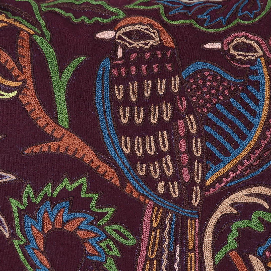 Cotton Cushion Covers with Floral Motif (Set of 2) - Floral Muse