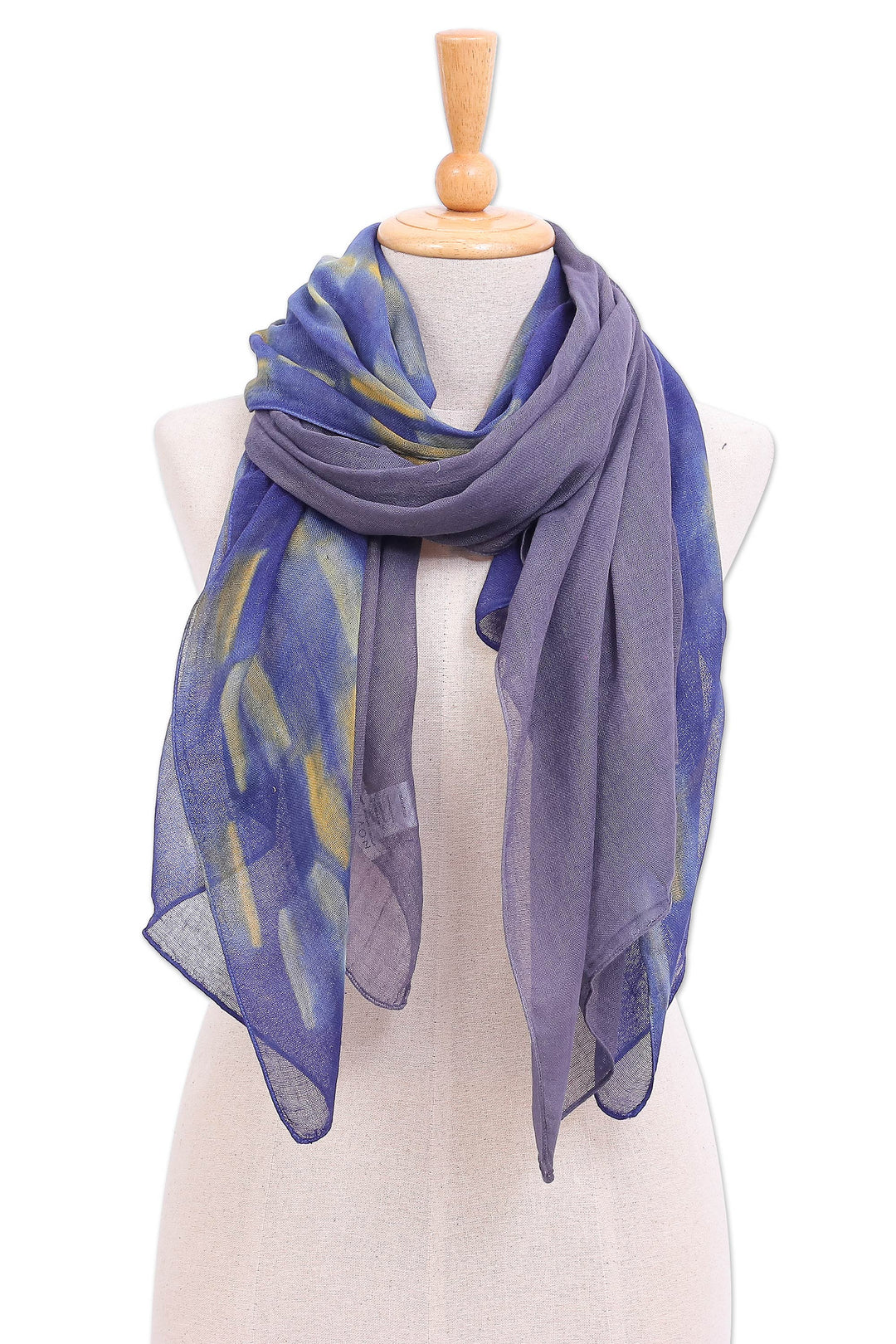 Woven Cotton Batik Scarves from Thailand (Pair) - Batik Vacation