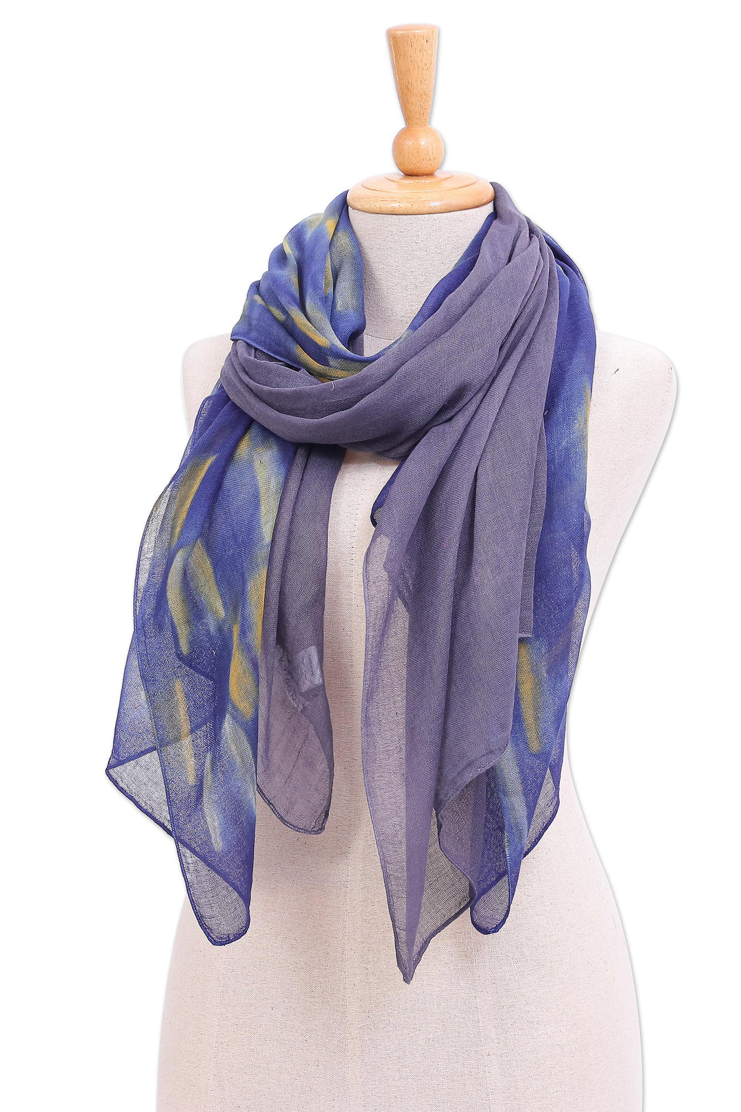 Woven Cotton Batik Scarves from Thailand (Pair) - Batik Vacation