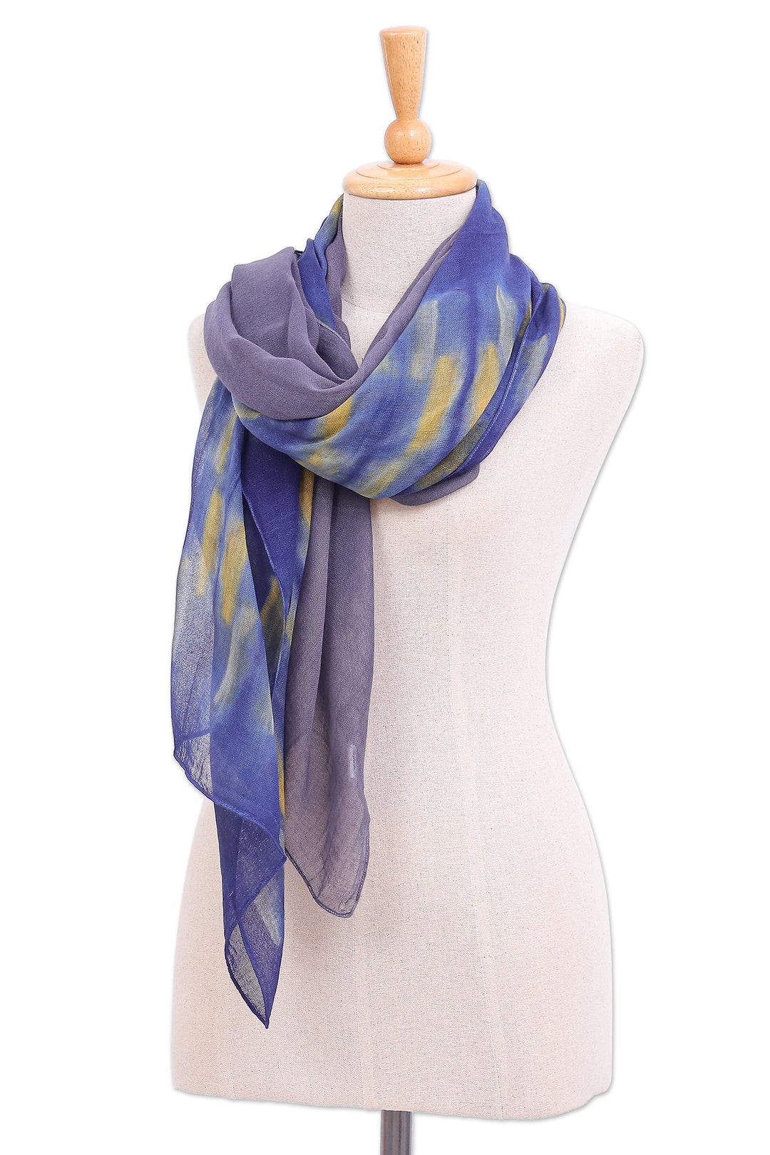 Woven Cotton Batik Scarves from Thailand (Pair) - Batik Vacation