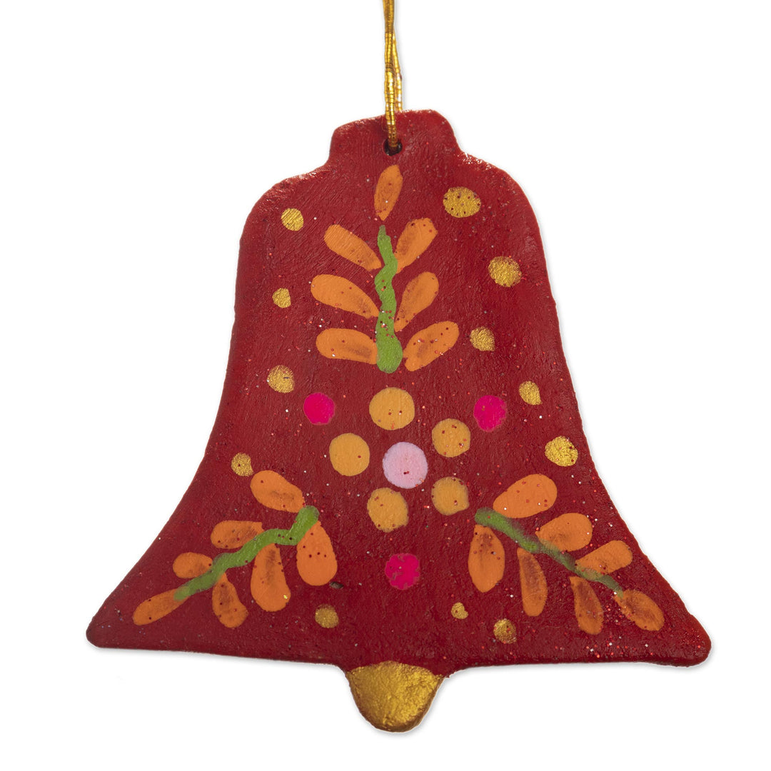 Artisan Hand Painted Ornaments (Set of 6) - Cheerful Bells