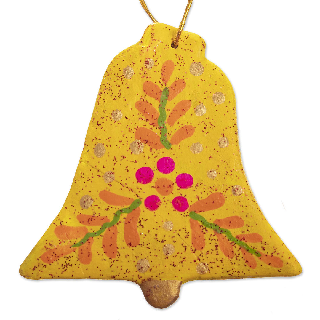 Artisan Hand Painted Ornaments (Set of 6) - Cheerful Bells