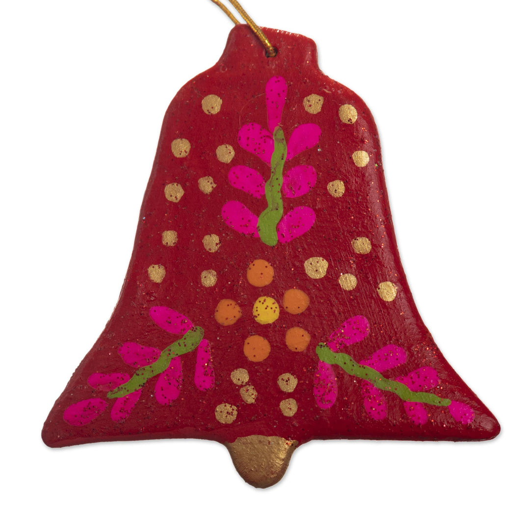 Artisan Hand Painted Ornaments (Set of 6) - Cheerful Bells