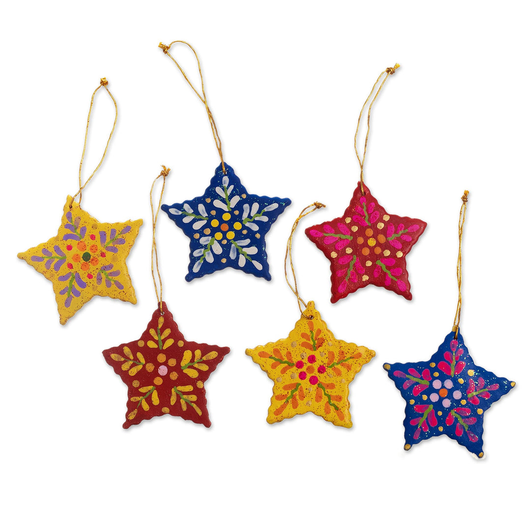 Handmade Star Christmas Ornaments (Set of 6) - Ayacucho Stars