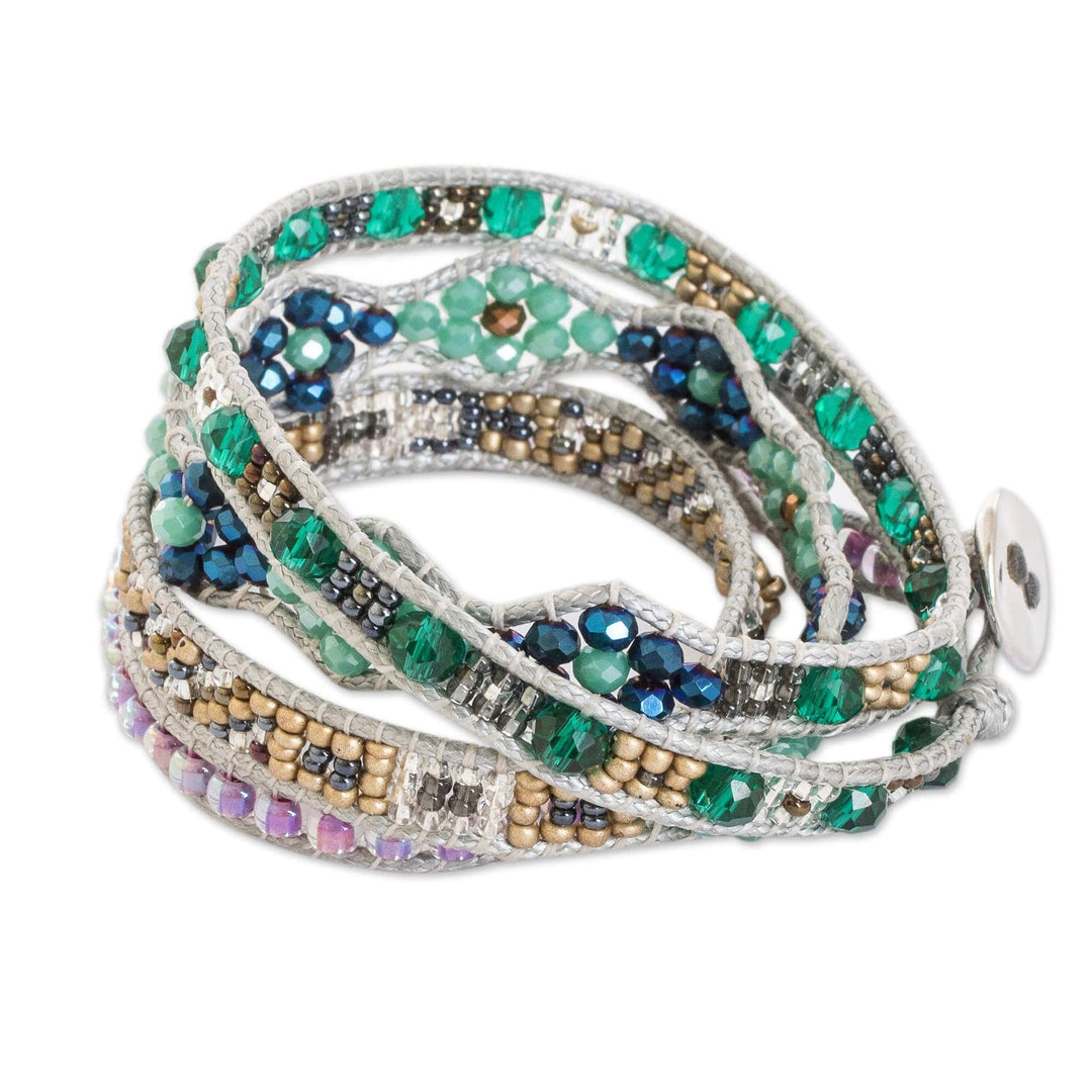 Handcrafted Beaded Positive Energy Long Wrap Bracelet - Kind Soul