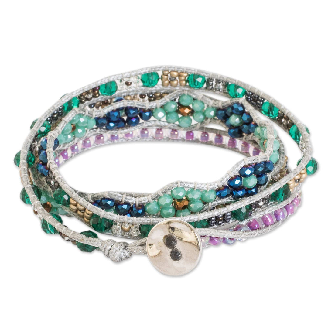 Handcrafted Beaded Positive Energy Long Wrap Bracelet - Kind Soul