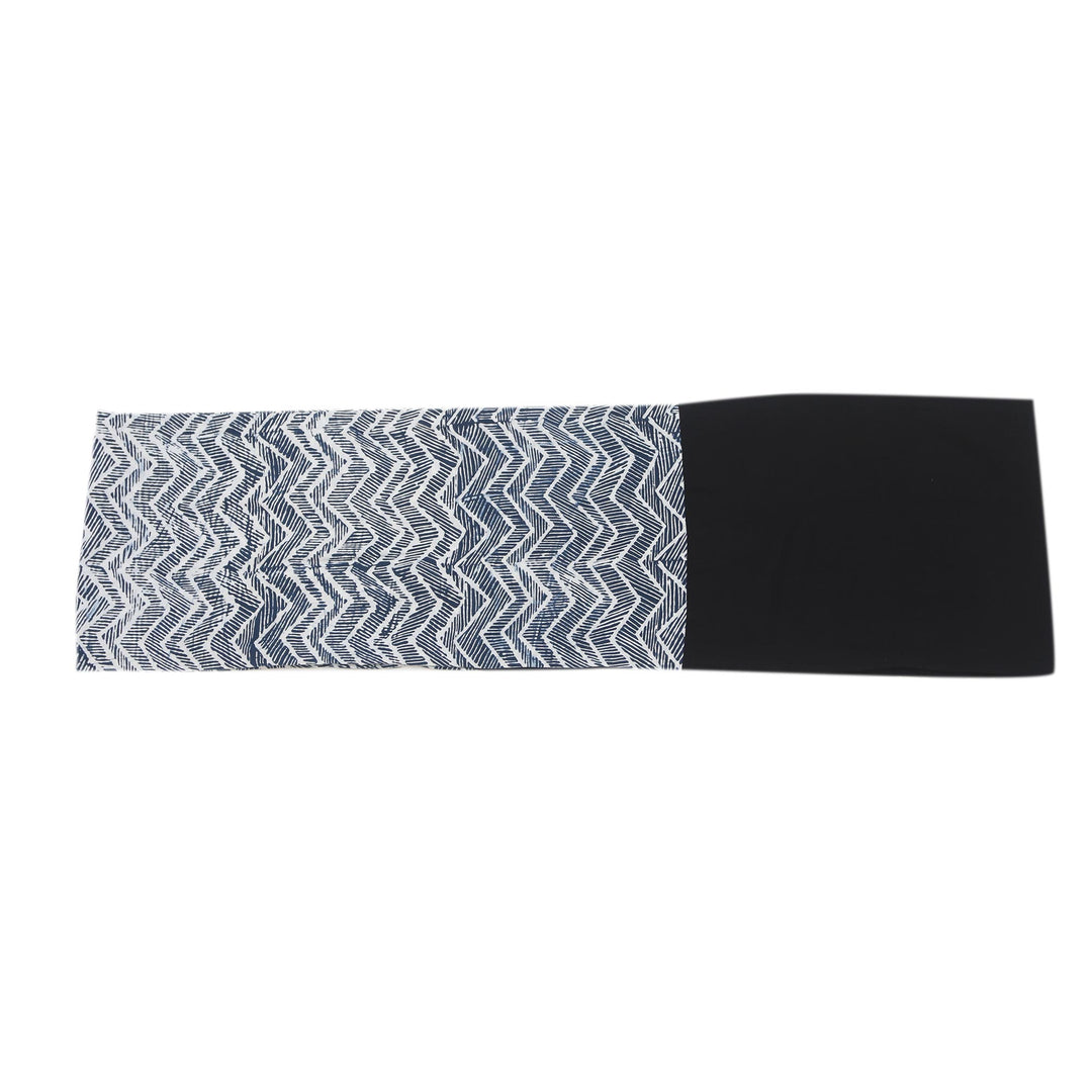 Cotton Blend Batik Infinity Scarf - Modern Zigzag