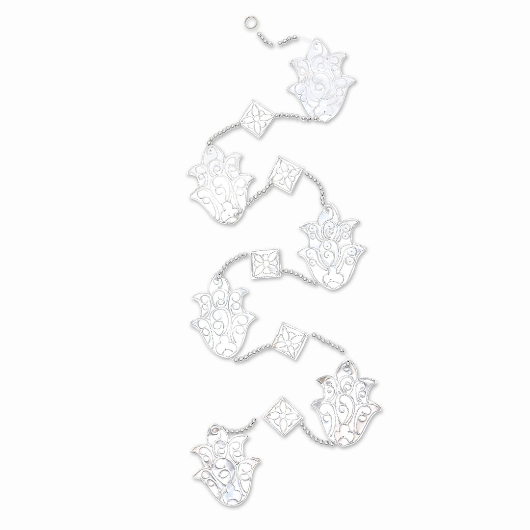 Artisan Crafted Aluminum Holiday Garlands (Set of 4) - Holiday Tulips