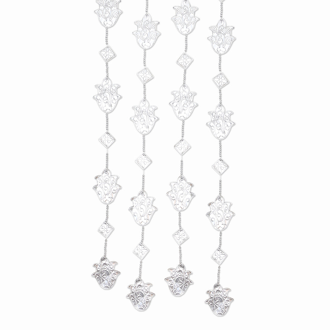 Artisan Crafted Aluminum Holiday Garlands (Set of 4) - Holiday Tulips