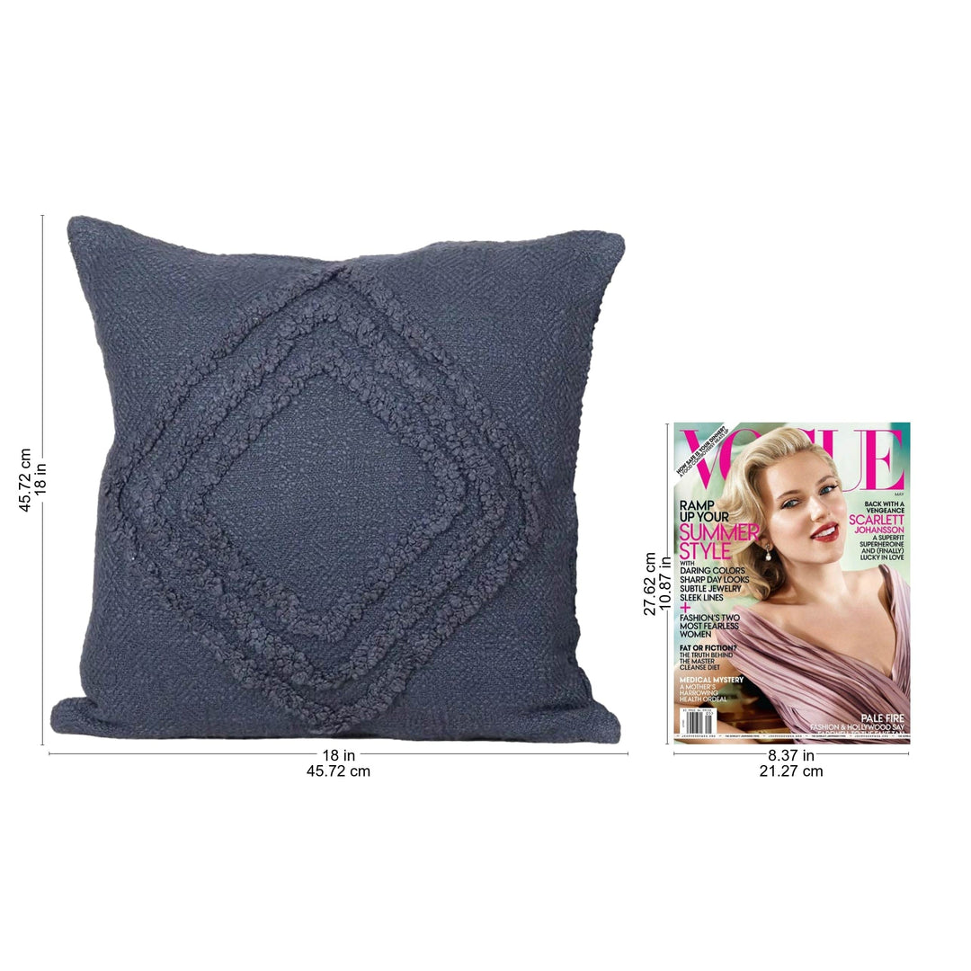 Cadet Blue Cotton Cushion Covers (Set of 4) - Blue Clouds