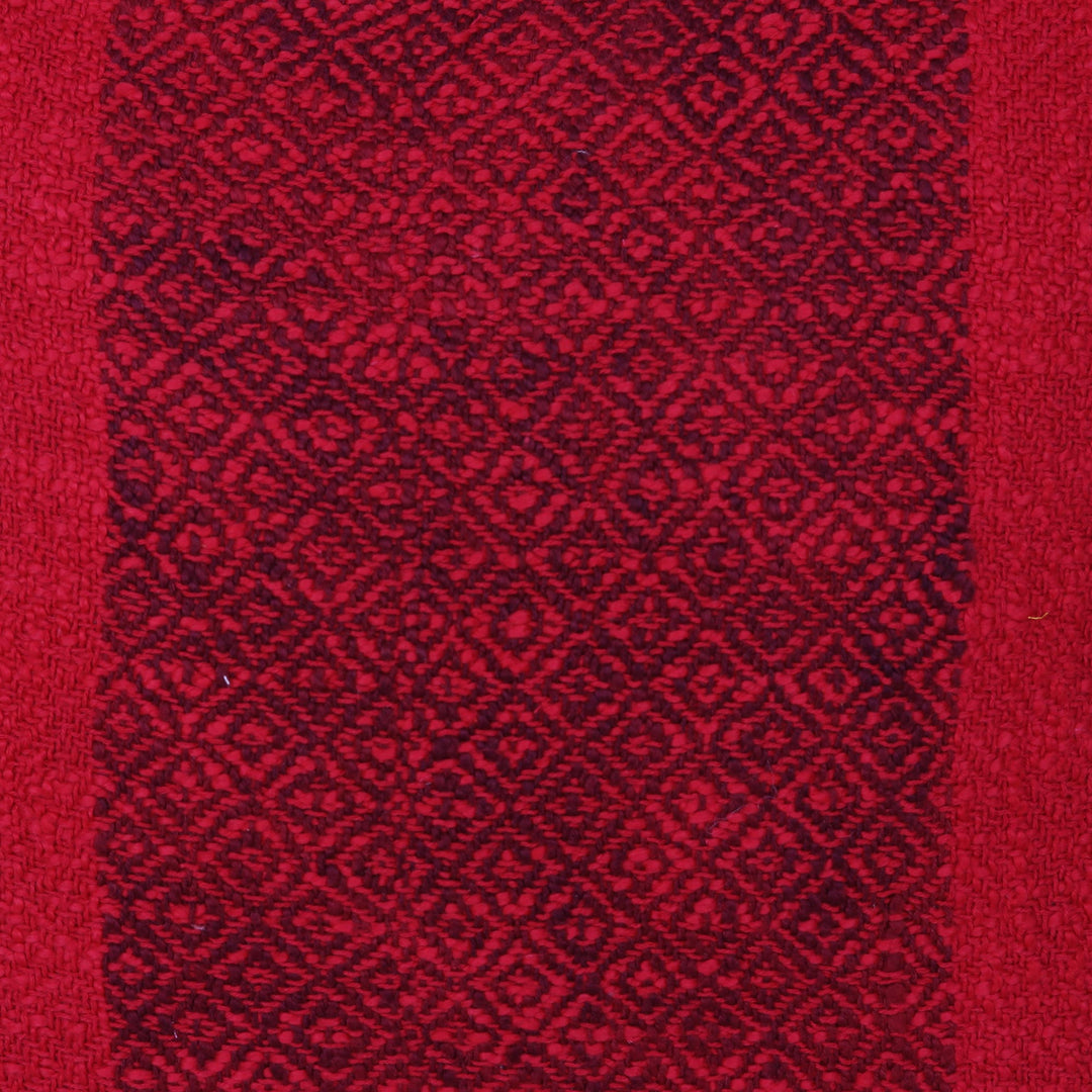 Crimson Cotton Cushion Covers from India (Pair) - Celebrate the Magic